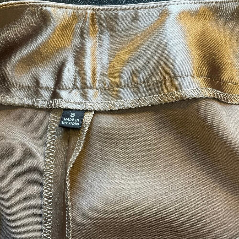NWT Nine West Pant Suit Set Champagne Satin Jacket 6 Pants 8 Formal Occasion - Picture 14 of 16
